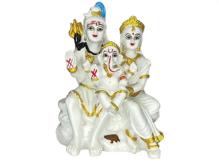 Shiva Parivar Idol for Car Dashboard 
