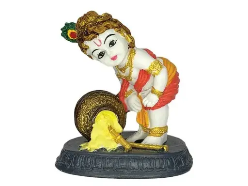 Krishna (Kanha Ji) Idol Statue for Car Dashboard 