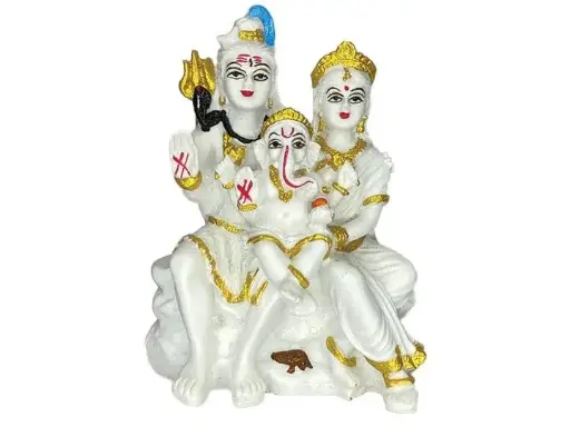 Shiva Parivar Idol for Car Dashboard 